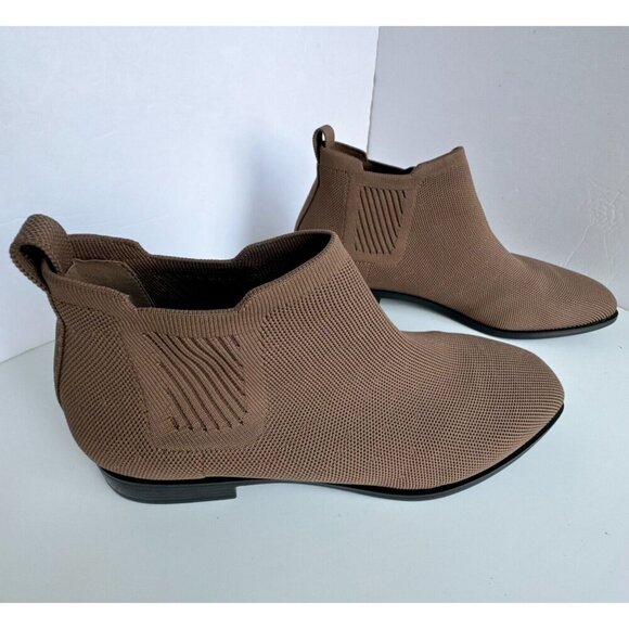 VIVAIA Square-Toe Water-Repellent Ankle Boots Size 41.5 Size 10 Ryan Pro Brown - Picture 1 of 12